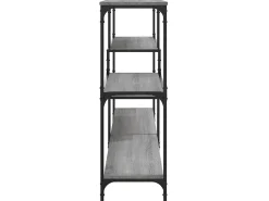 Mesa consola madera contrachapada gris Sonoma 160x32x95 cm ES277651