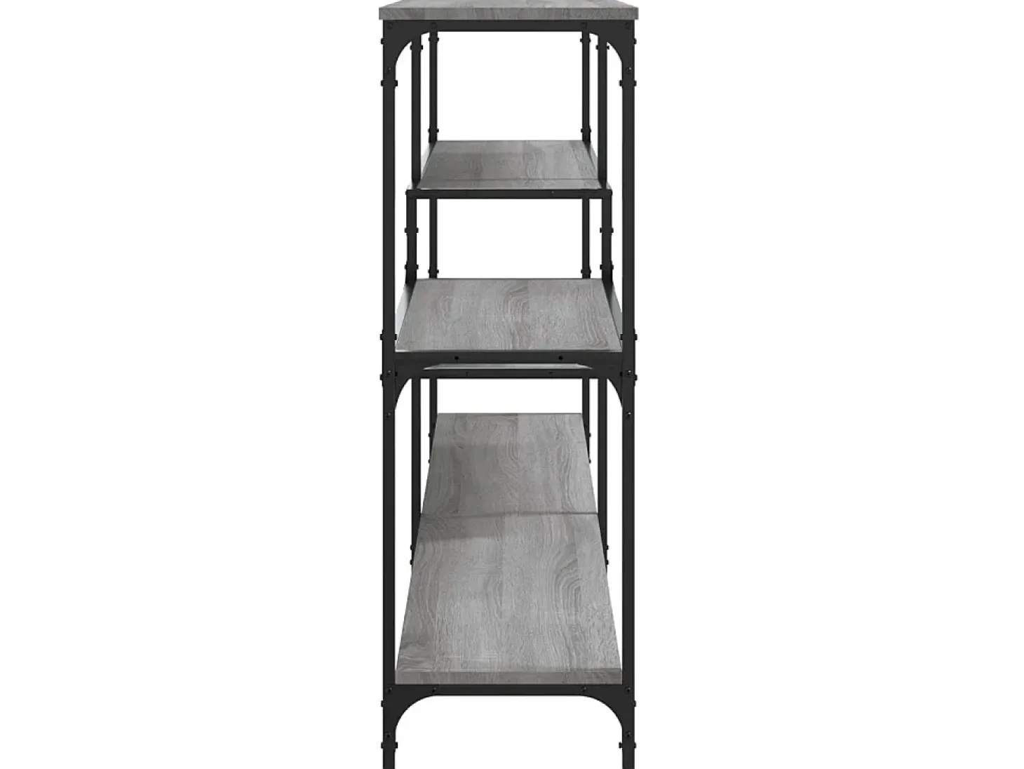 Mesa consola madera contrachapada gris Sonoma 160x32x95 cm ES277651