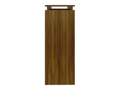 Mesa consola madera contrachapada roble marrón 102x30x80 cm