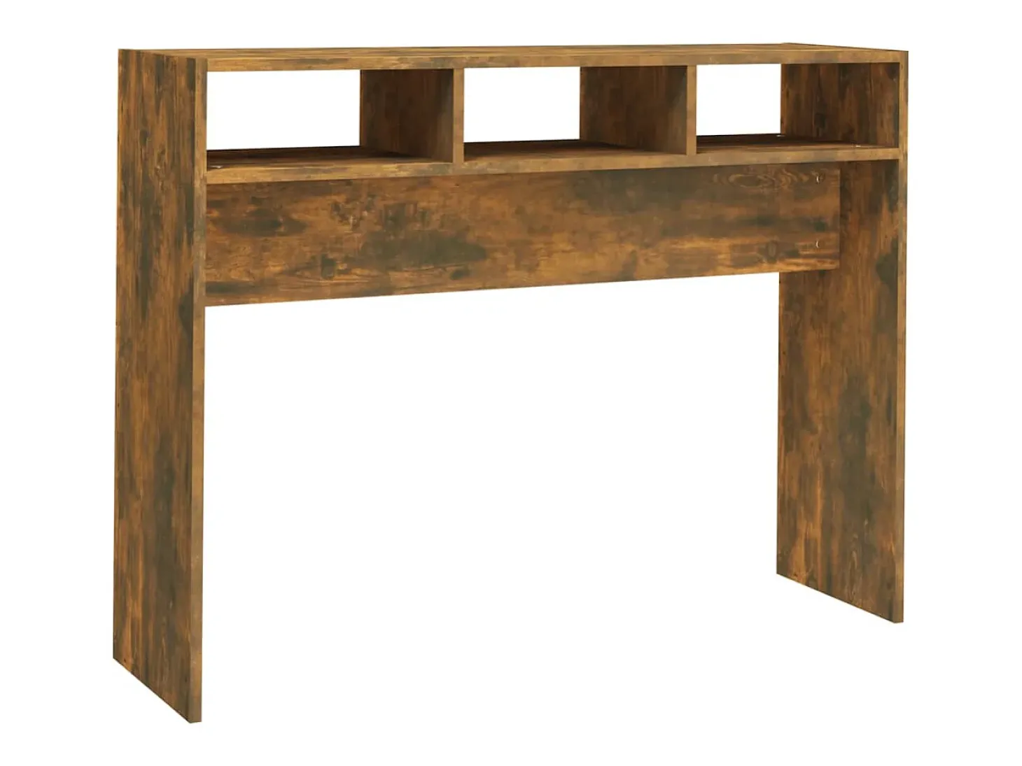 Mesa consola madera contrachapada roble ahumado 105x30x80 cm