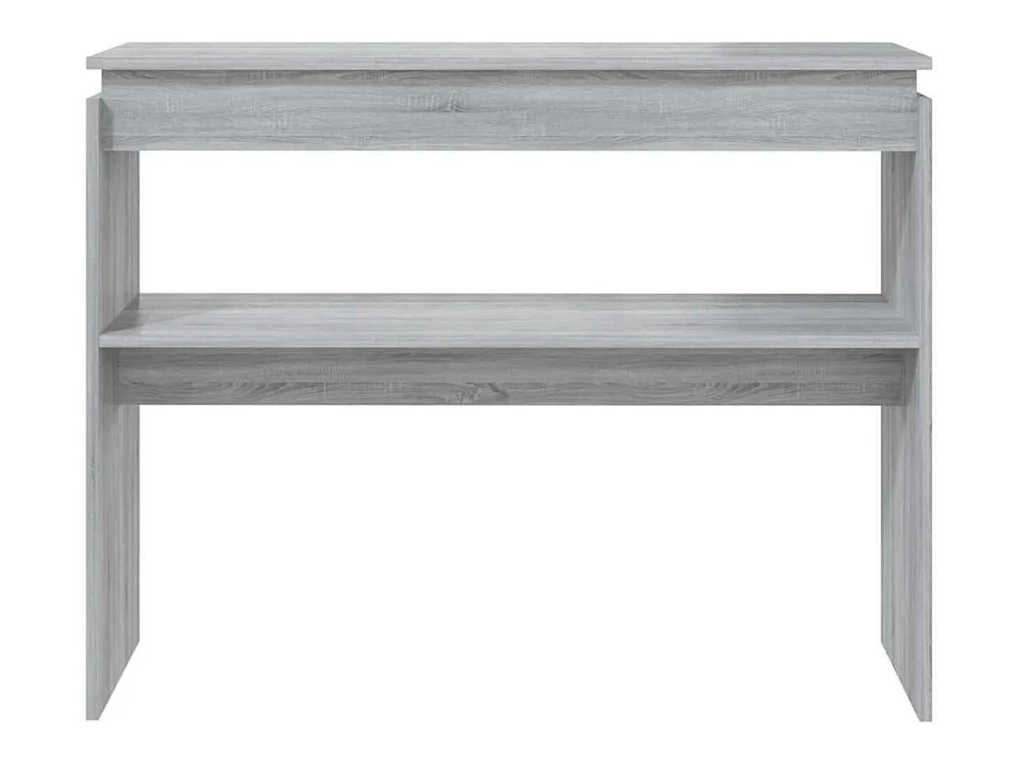 Mesa consola madera contrachapada gris Sonoma 102x30x80 cm