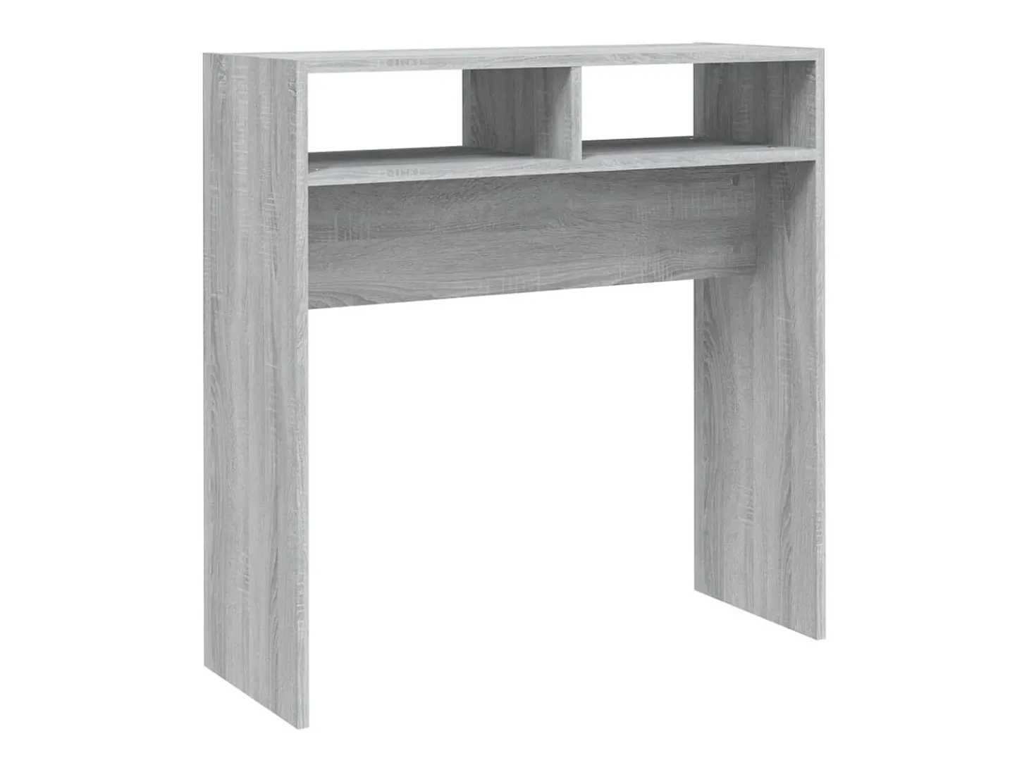 Mesa consola madera contrachapada gris Sonoma 78x30x80 cm