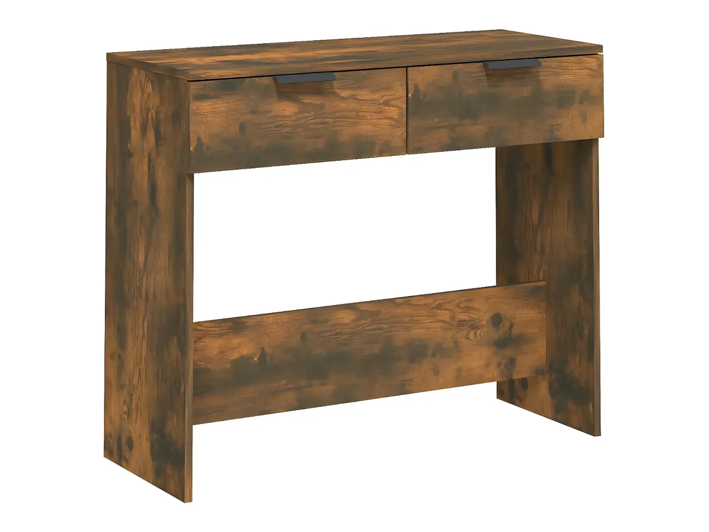 Mesa consola madera contrachapada roble ahumado 90x36x75 cm ES416054