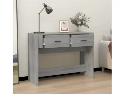 Mesa consola madera contrachapada gris Sonoma 100x39x75 cm ES598685