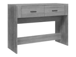 Mesa consola madera contrachapada gris Sonoma 100x39x75 cm ES598685