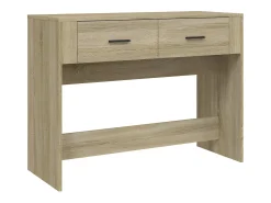 Mesa consola madera contrachapada roble Sonoma 100x39x75 cm ES422612