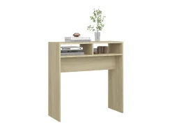 Mesa consola madera contrachapada roble Sonoma 78x30x80 cm