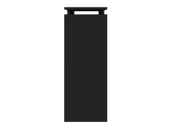 Mesa consola madera contrachapada negro 80x30x80 cm ES778191