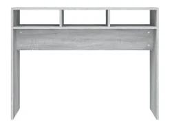 Mesa consola madera contrachapada gris Sonoma 105x30x80 cm