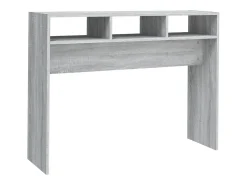 Mesa consola madera contrachapada gris Sonoma 105x30x80 cm
