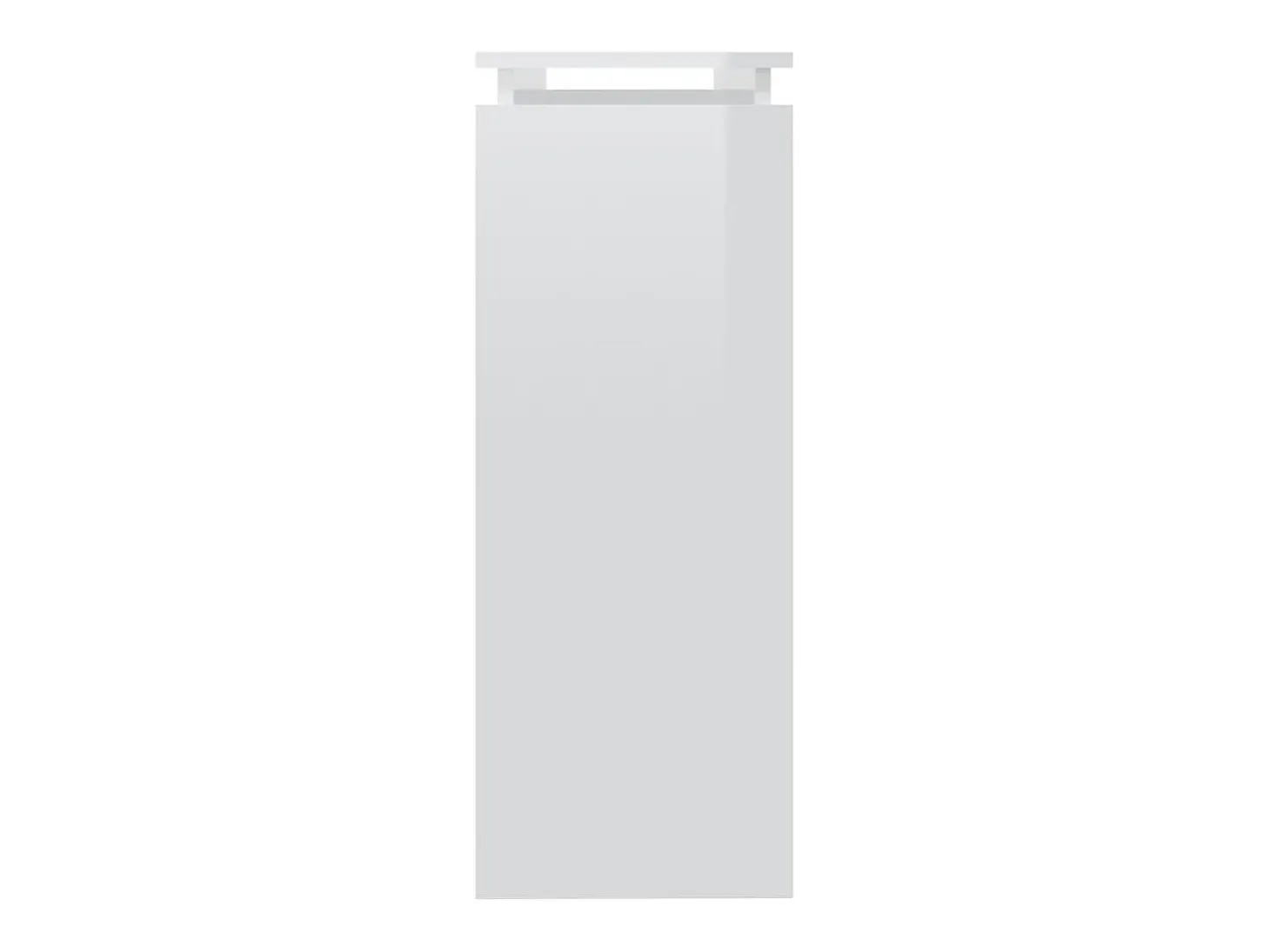 Mesa consola madera contrachapada blanco brillante 102x30x80 cm