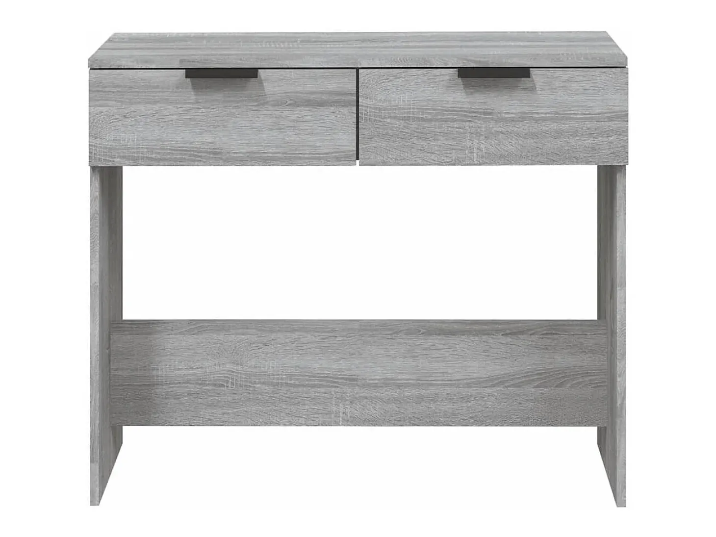 Mesa consola madera contrachapada gris Sonoma 90x36x75 cm
