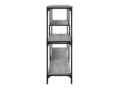 Mesa consola madera contrachapada gris Sonoma 160x32x95 cm