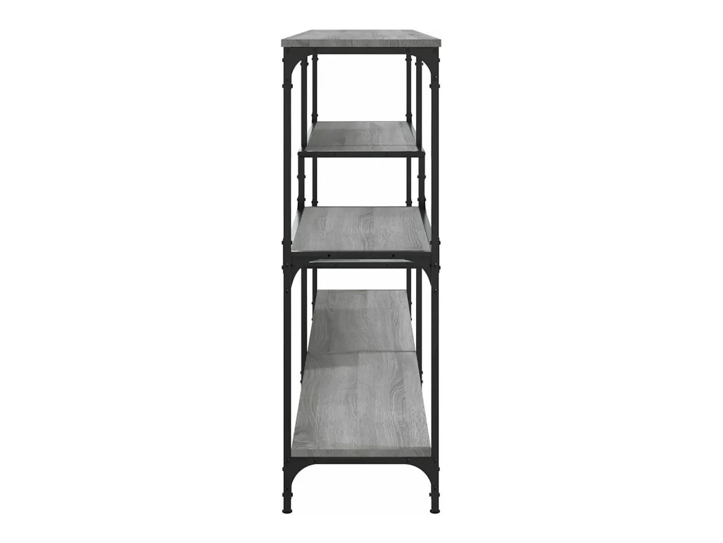 Mesa consola madera contrachapada gris Sonoma 160x32x95 cm