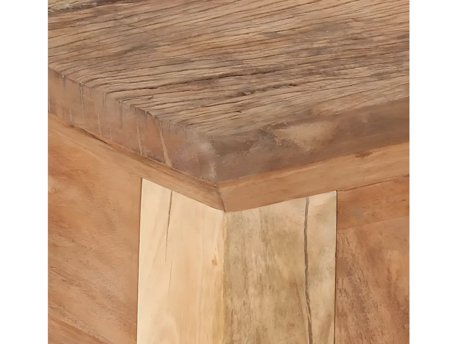 Mesa consola madera de acacia y madera reciclada 90,5x30x75cm