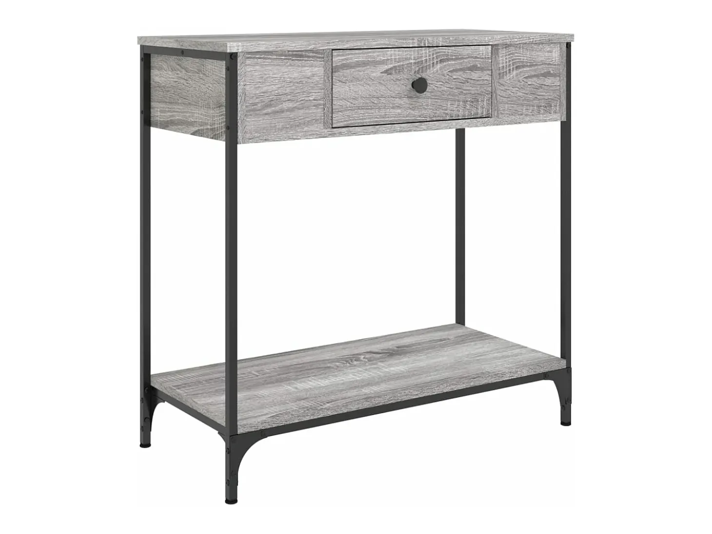Mesa consola madera de ingeniería gris Sonoma 75x34,5x75 cm