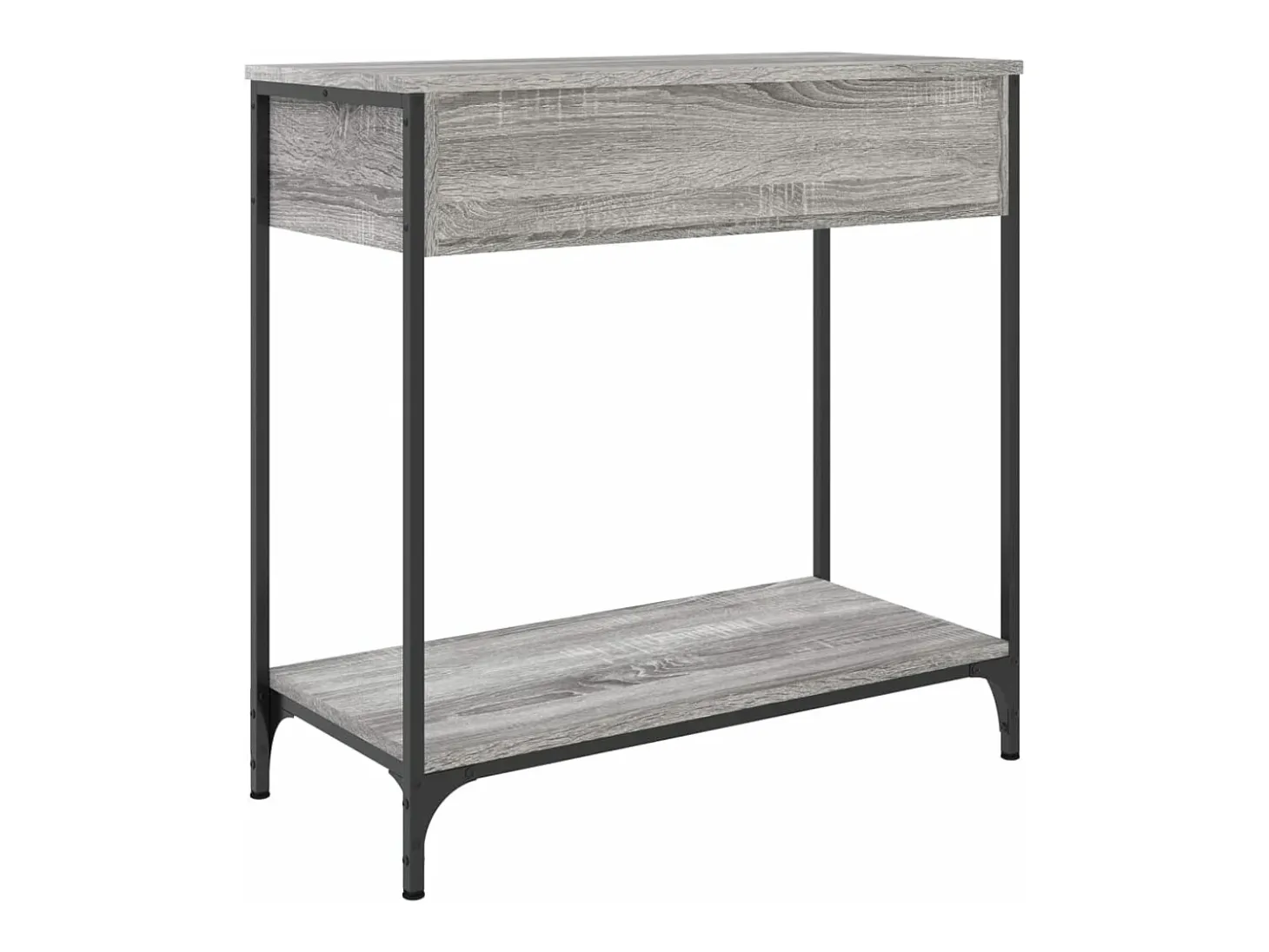 Mesa consola madera de ingeniería gris Sonoma 75x34,5x75 cm