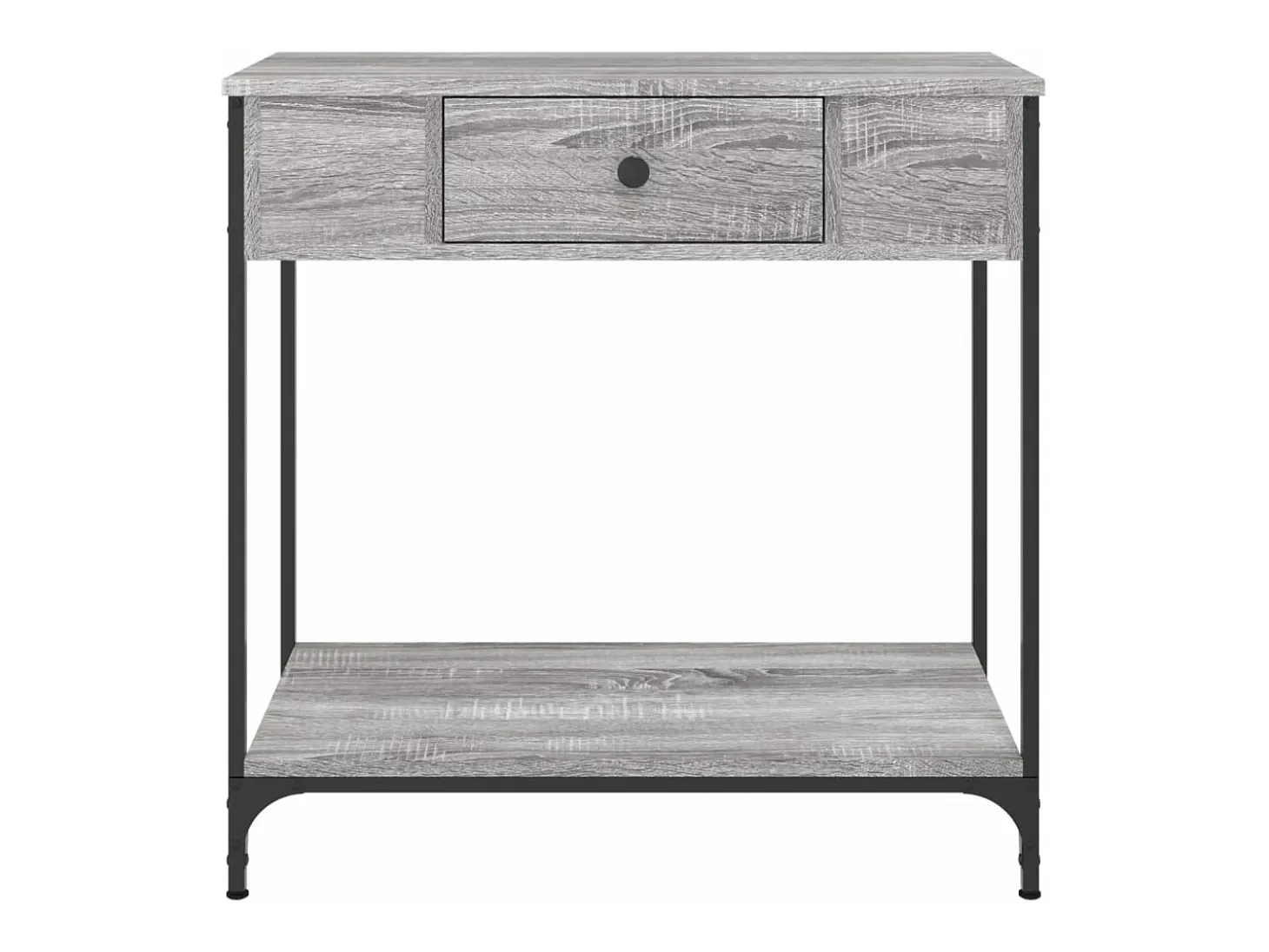 Mesa consola madera de ingeniería gris Sonoma 75x34,5x75 cm