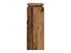 Mesa consola madera de ingeniería envejecida 80x30x80 cm