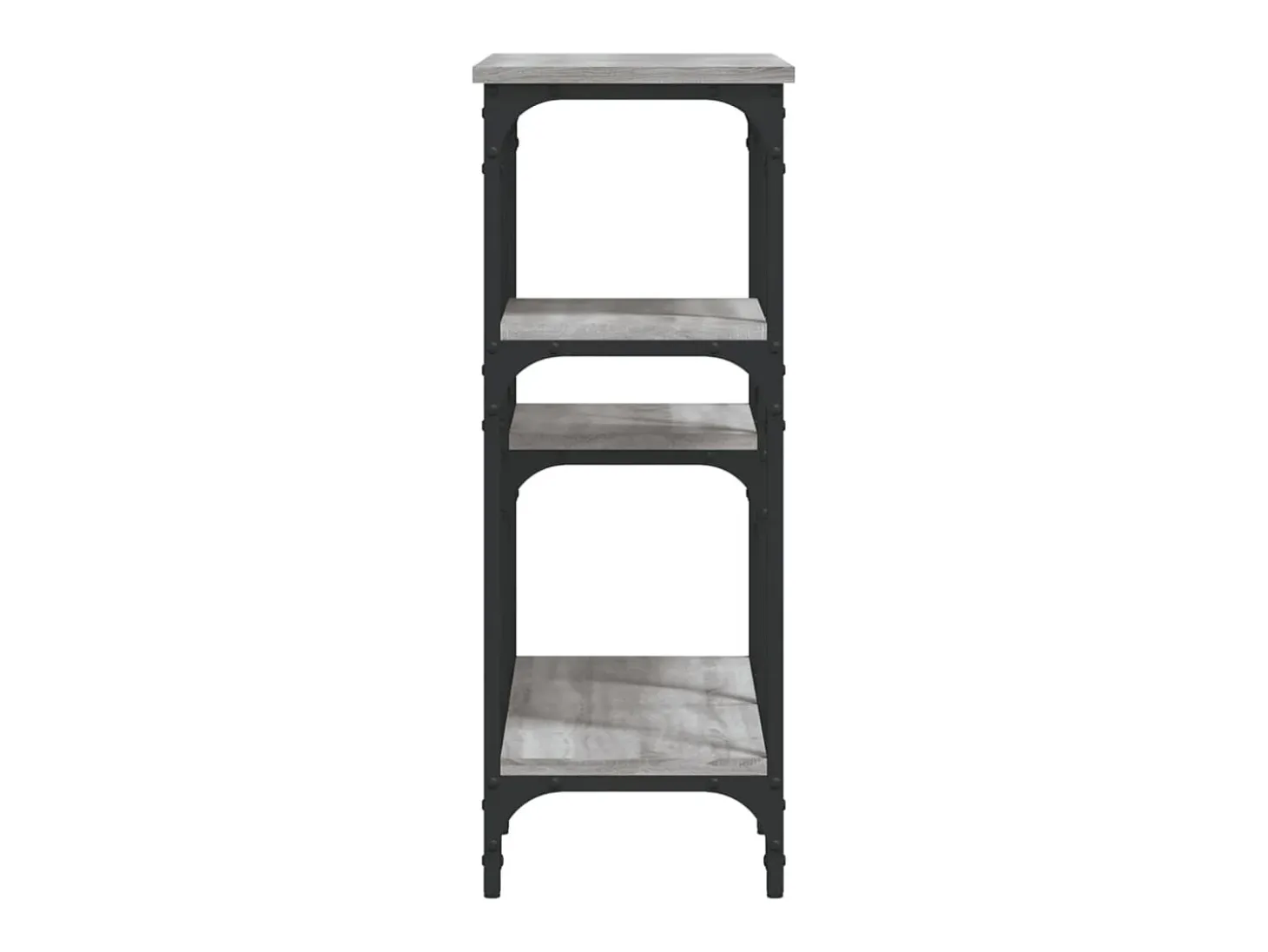 Mesa consola madera de ingeniería gris Sonoma 80x29x75 cm ES994612