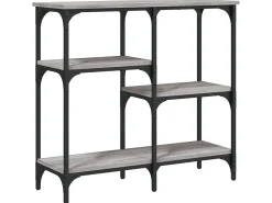 Mesa consola madera de ingeniería gris Sonoma 80x29x75 cm ES994612