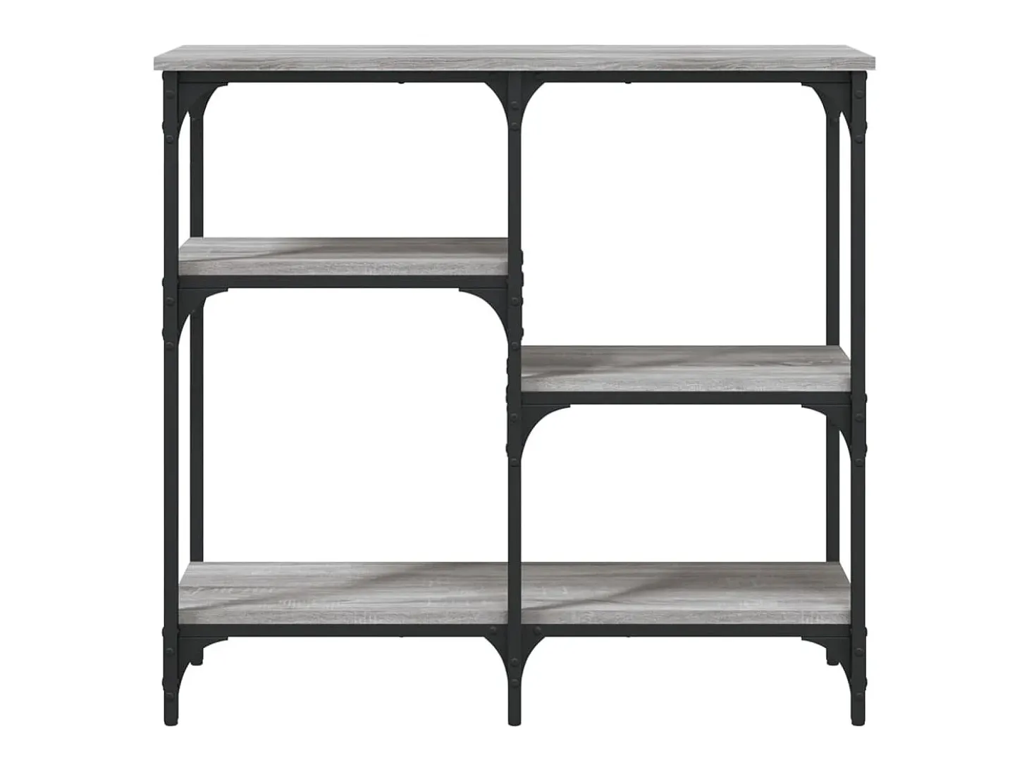 Mesa consola madera de ingeniería gris Sonoma 80x29x75 cm ES994612
