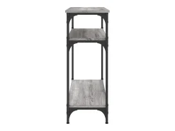 Mesa consola madera de ingeniería gris Sonoma 75x29x75 cm