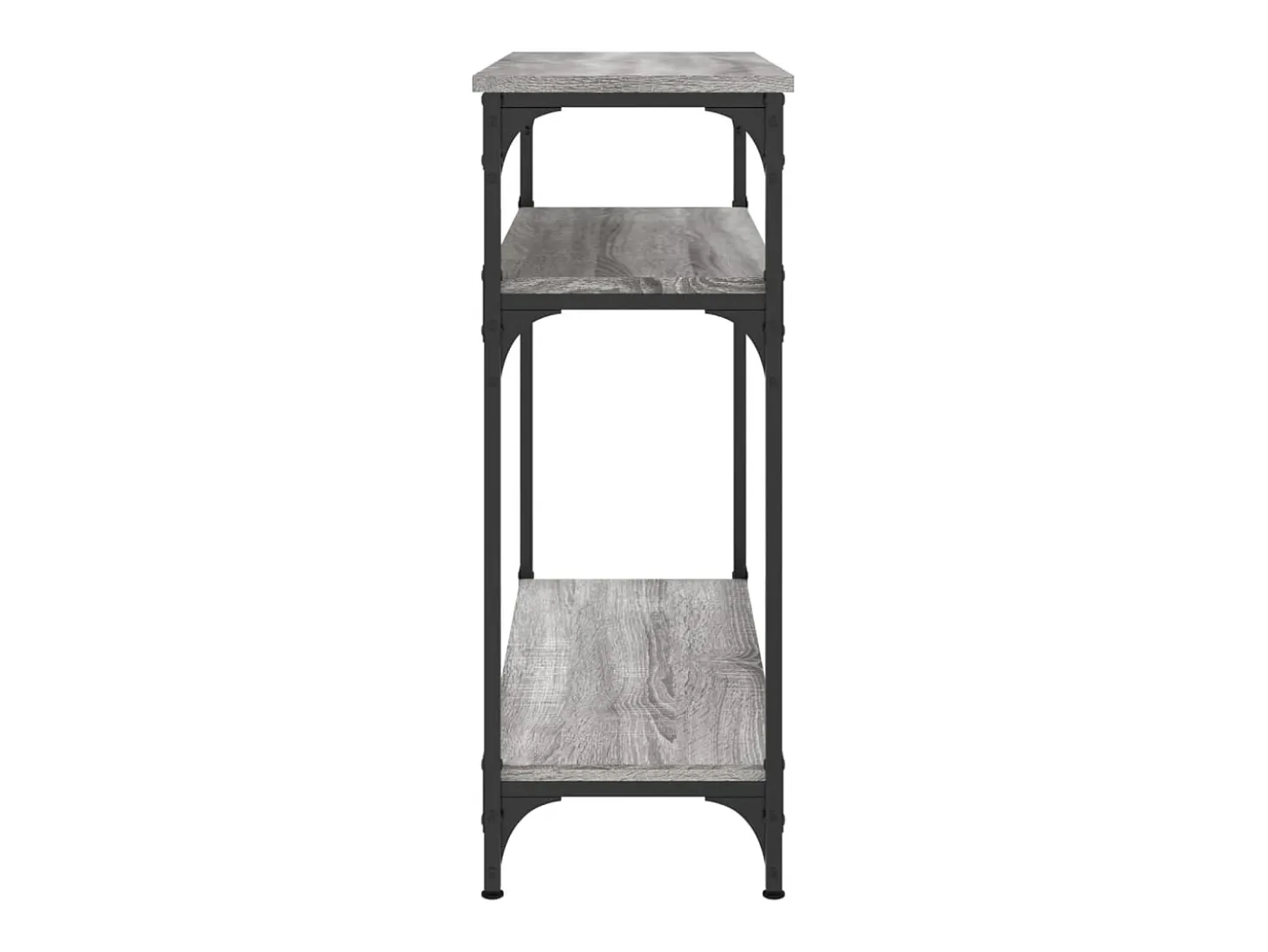 Mesa consola madera de ingeniería gris Sonoma 75x29x75 cm