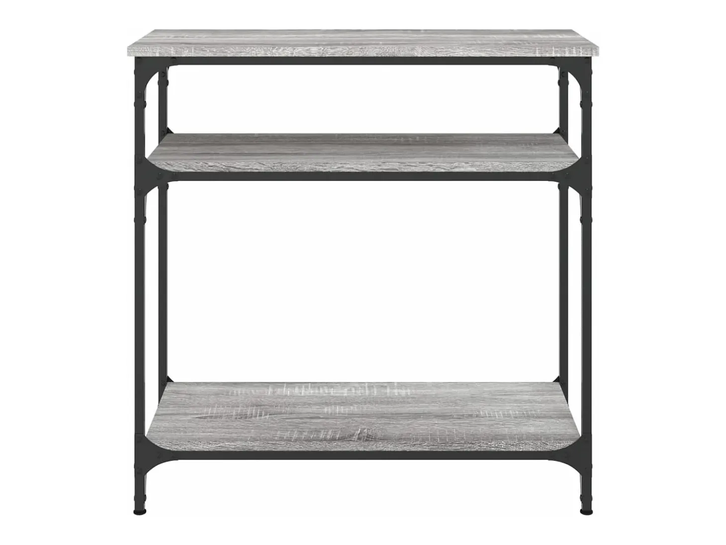 Mesa consola madera de ingeniería gris Sonoma 75x29x75 cm