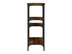 Mesa consola madera de ingeniería roble ahumado 80x29x75 cm