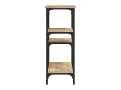 Mesa consola madera de ingeniería roble Sonoma 80x29x75 cm ES714240