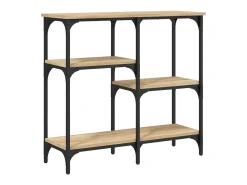Mesa consola madera de ingeniería roble Sonoma 80x29x75 cm ES714240
