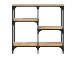 Mesa consola madera de ingeniería roble Sonoma 80x29x75 cm ES714240
