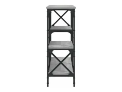 Mesa consola madera de ingeniería gris Sonoma 150x29x76,5 cm