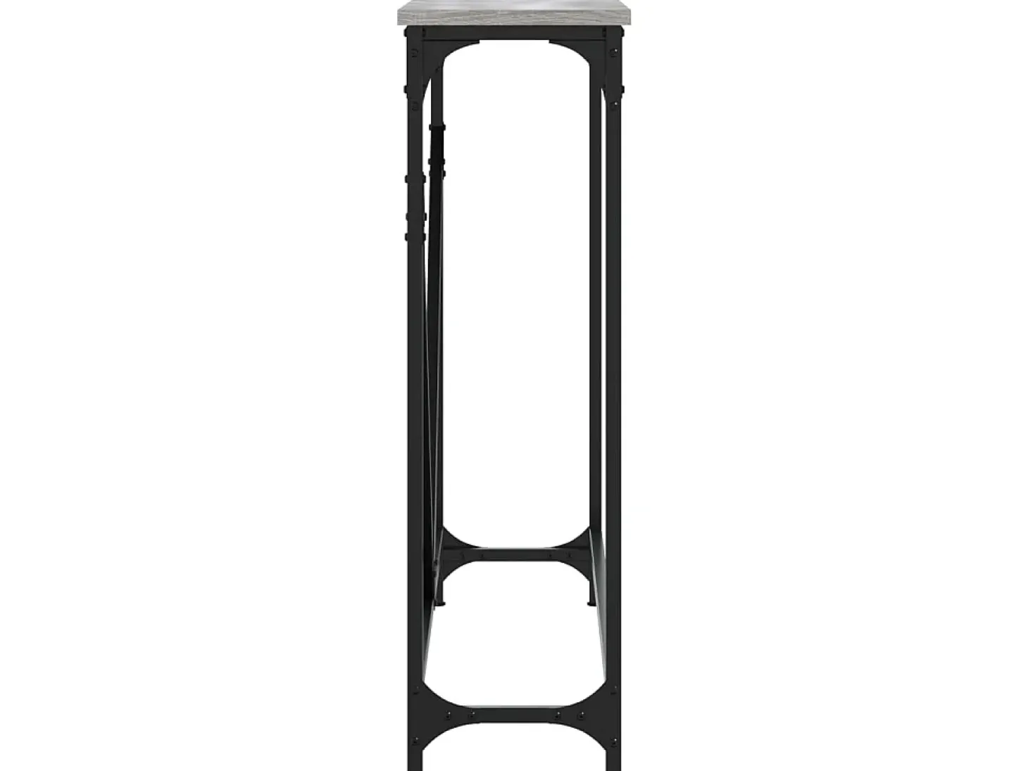 Mesa consola madera de ingeniería gris Sonoma 102x22,5x75 cm ES481746