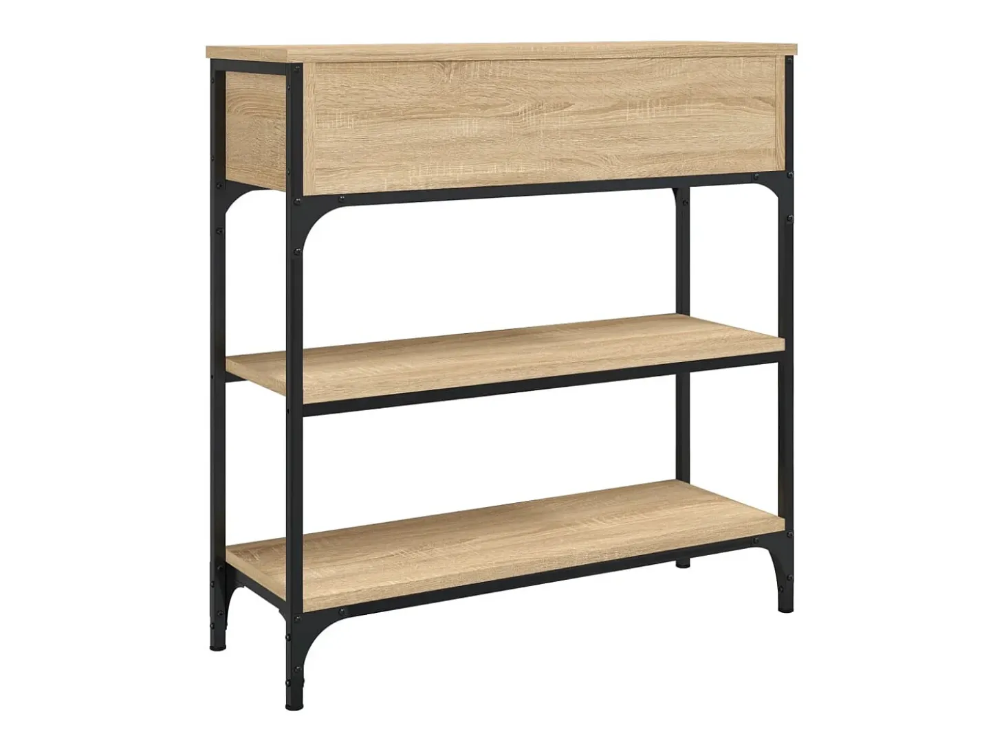 Mesa consola madera de ingeniería roble Sonoma 72,5x25x75 cm