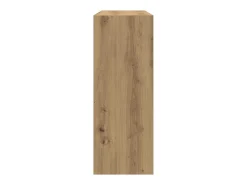 Mesa consola madera de ingeniería roble artesanal 105x30x80 cm