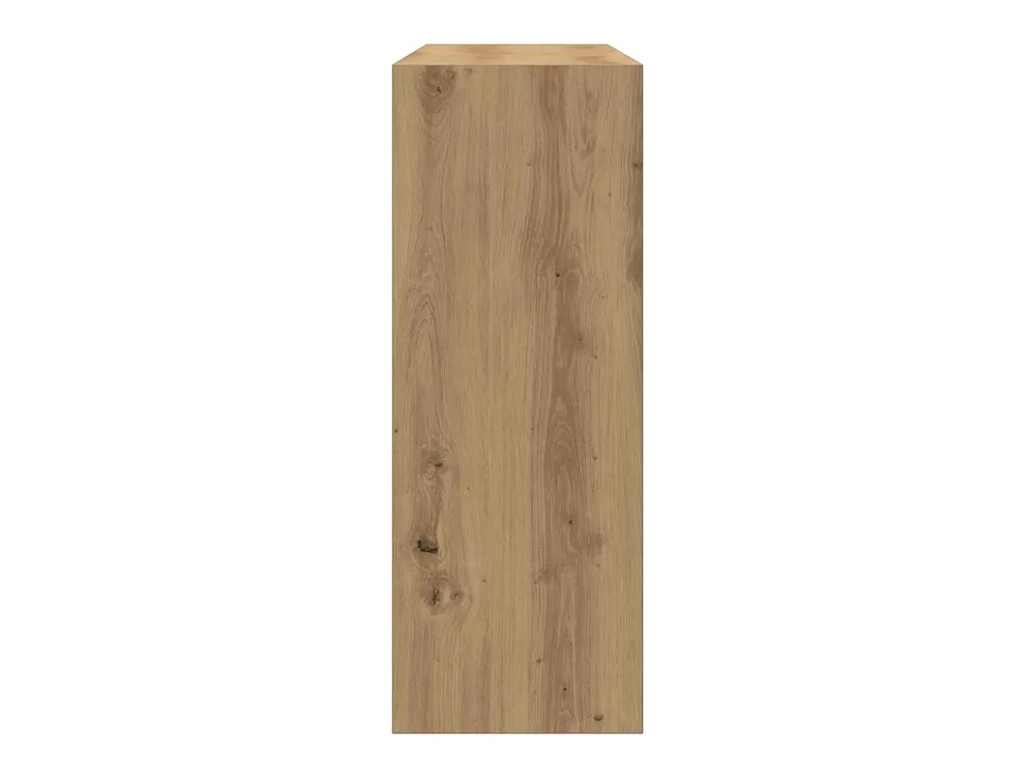Mesa consola madera de ingeniería roble artesanal 105x30x80 cm