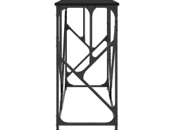 Mesa consola madera de ingeniería negra 100x40x80 cm ES534531