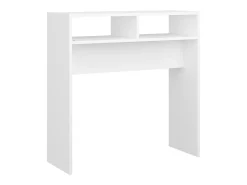 Mesa consola madera de ingeniería blanco 78x30x80 cm ES209592