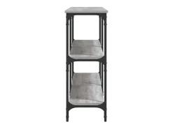 Mesa consola madera de ingeniería gris Sonoma 200x29x75 cm