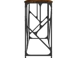 Mesa consola madera de ingeniería roble ahumado 100x40x80 cm ES321626
