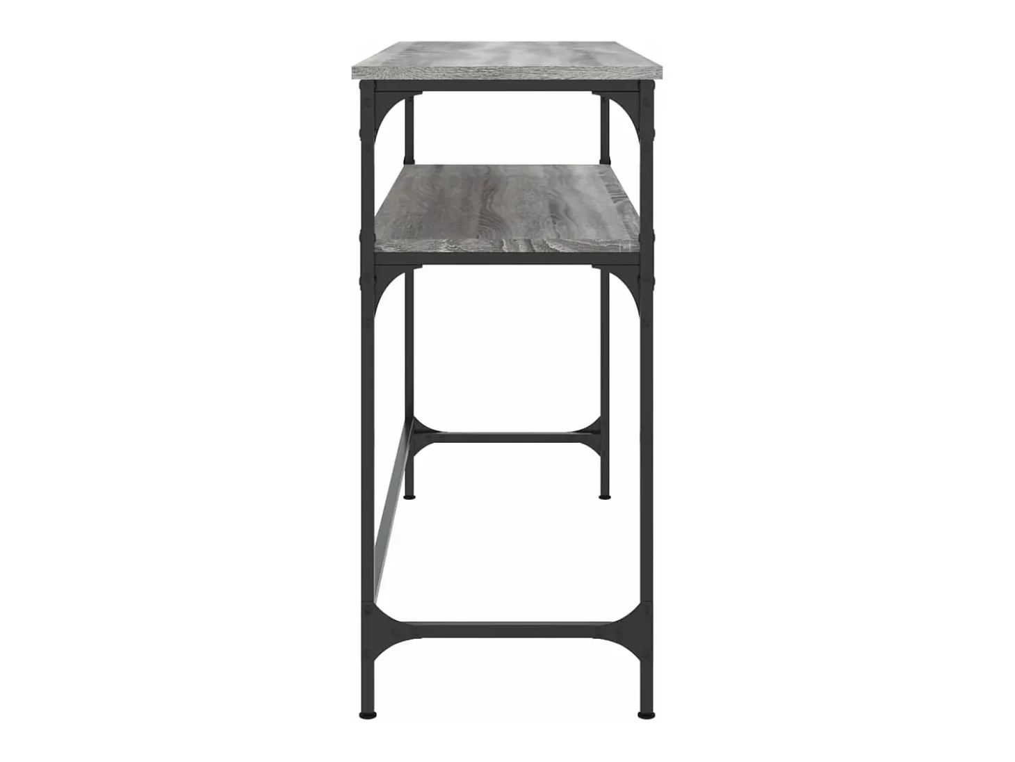 Mesa consola madera de ingeniería gris Sonoma 100x35,5x75 cm