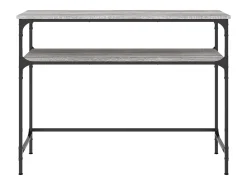Mesa consola madera de ingeniería gris Sonoma 100x35,5x75 cm