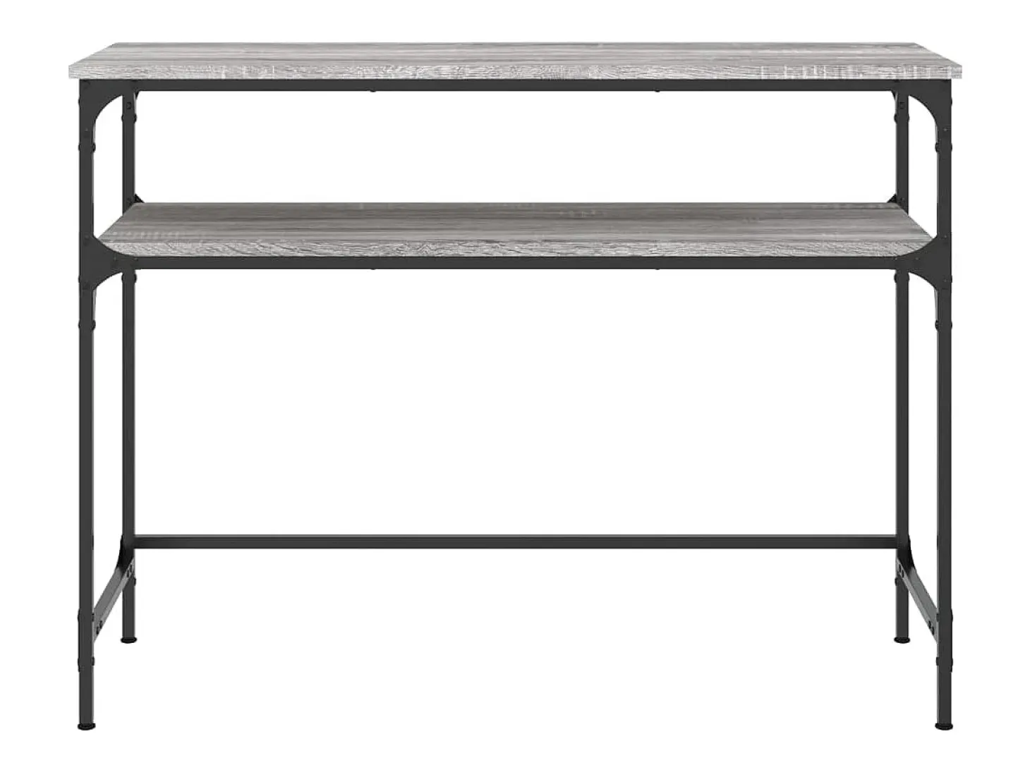 Mesa consola madera de ingeniería gris Sonoma 100x35,5x75 cm