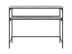 Mesa consola madera de ingeniería gris Sonoma 100x35,5x75 cm