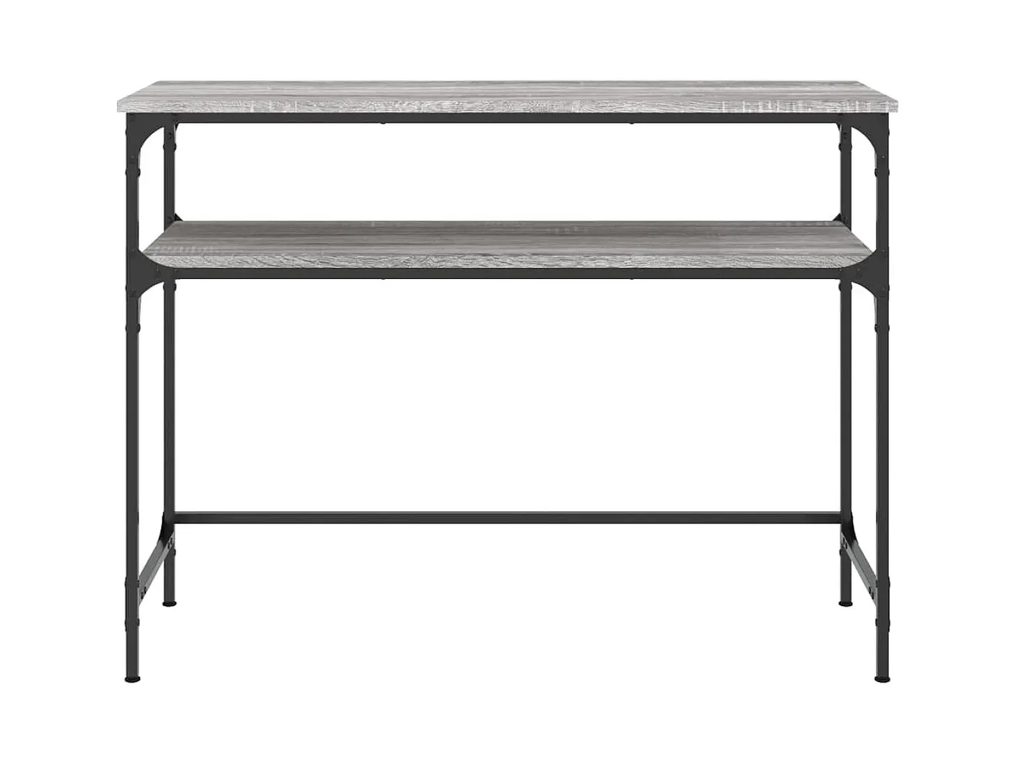 Mesa consola madera de ingeniería gris Sonoma 100x35,5x75 cm