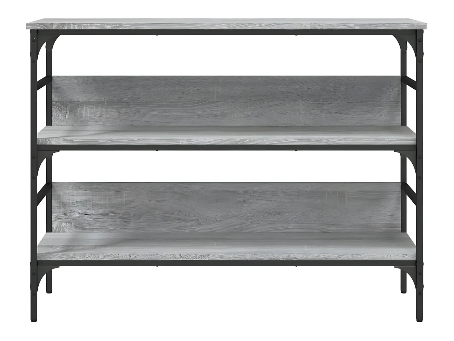 Mesa consola madera de ingeniería gris Sonoma 100x32x75 cm ES381235