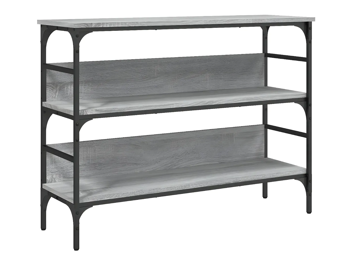 Mesa consola madera de ingeniería gris Sonoma 100x32x75 cm ES381235