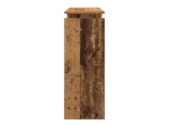 Mesa consola madera de ingeniería envejecida 80x30x102 cm